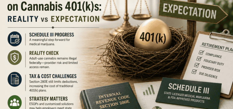 The Impact of Schedule III on Cannabis 401(k)s: Reality vs Expectation The Impact of Schedule III on Cannabis 401(k)s: Reality vs Expectation